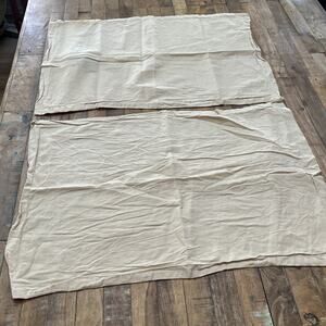 FRYE Set of 2 Standard Pillowcases Cotton Linen Blend